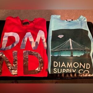Diamond crew necks